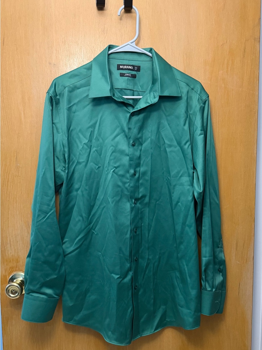 Murano Men's Teal Green Dress Shirt
